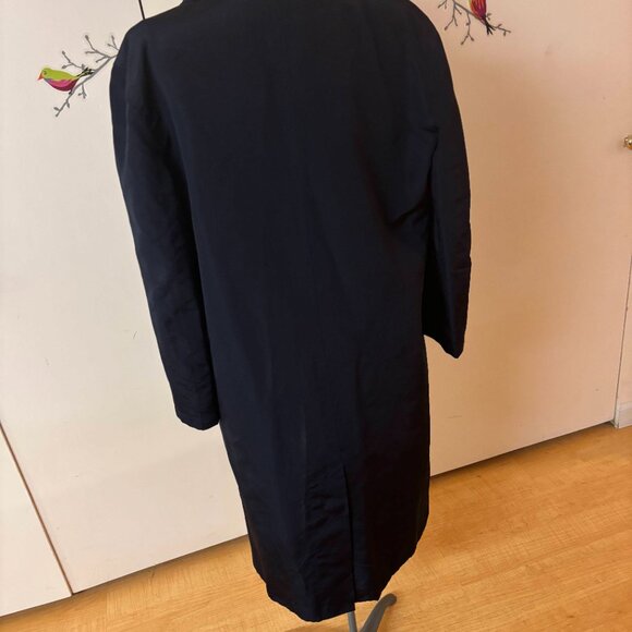 Authentic Navy CHANEL Vintage Trench 34 Intentionally Oversized ToFit Sizes - Picture 6 of 6